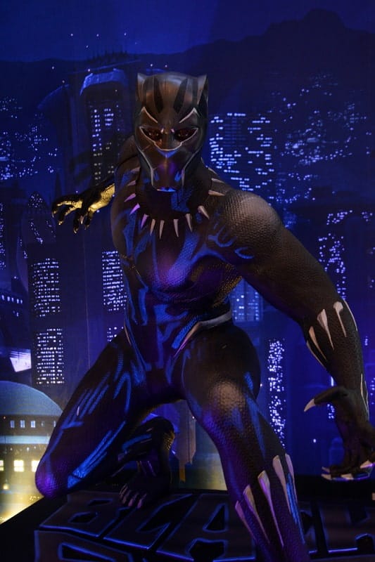 Black Panther in his vibranium suit