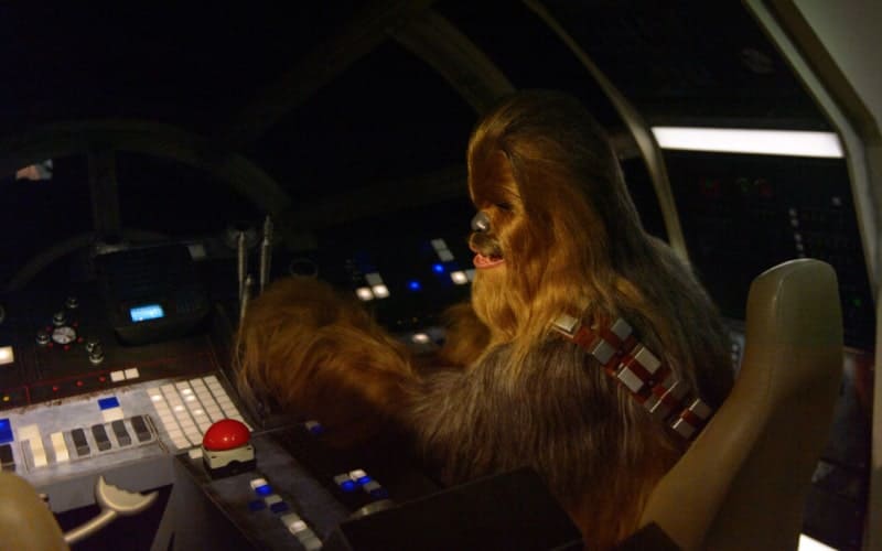 Chewbacca as a reliable co-pilot of Han Solo