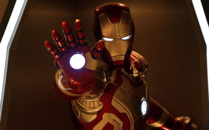 Iron Man action pose in Marvel Cinematic Universe