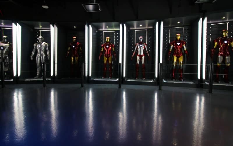 different versions of Iron Man's suit
