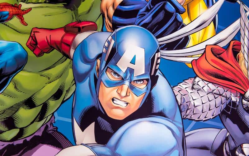 Captain America fights in the comics