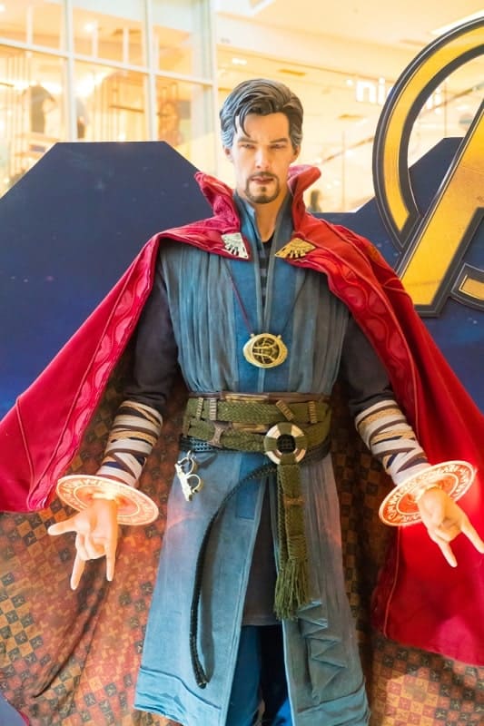 Dr.Strange with protective shields of magical energy