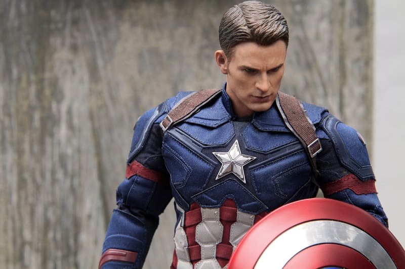 Steve Rogers holding his shield