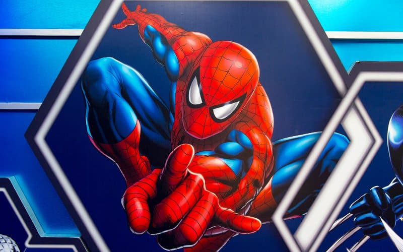 spiderman in his suit