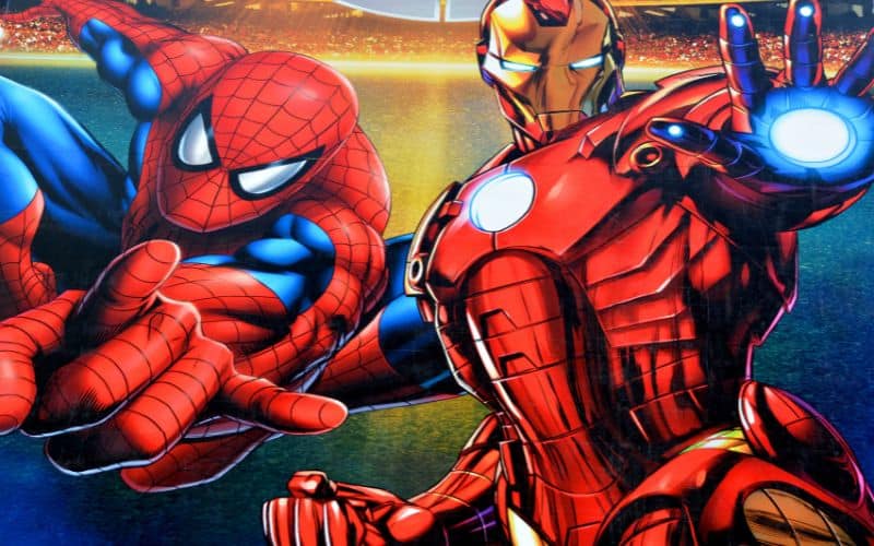 spiderman vs iron man poster