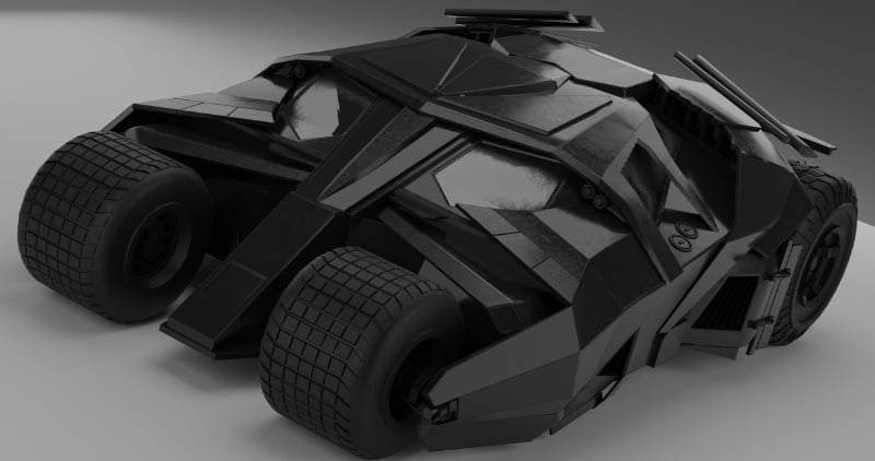 the Batmobile of Batman