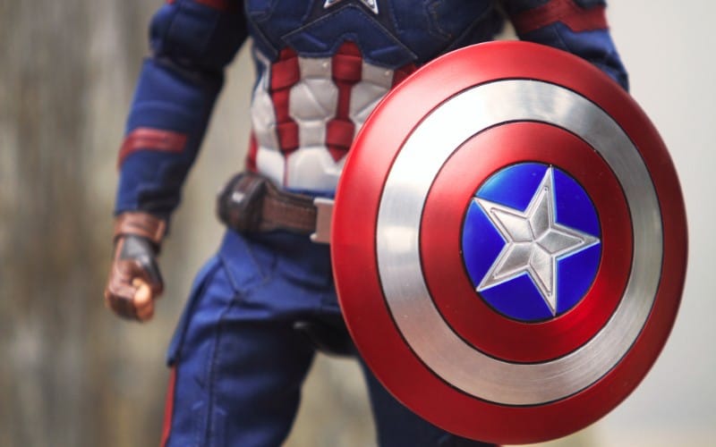 the shield of Captain America