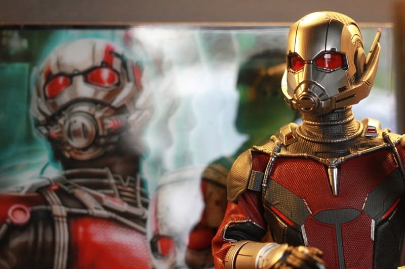 Ant-man upper body with covered facial mask