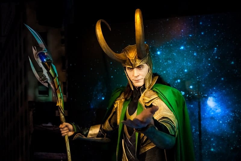 Loki holding his scepter