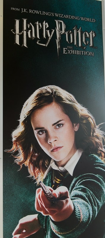 Emma Watson as Hermione Granger on the Poster of the Wizarding world of Harry Potter
