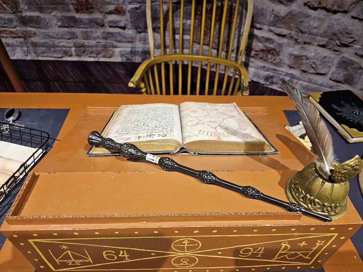 The elder wand is on the Dumbledore's desk