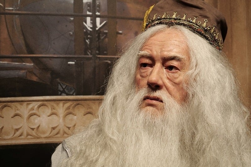 Wax figure of Professor Albus Percival Wulfric Brian Dumbledore