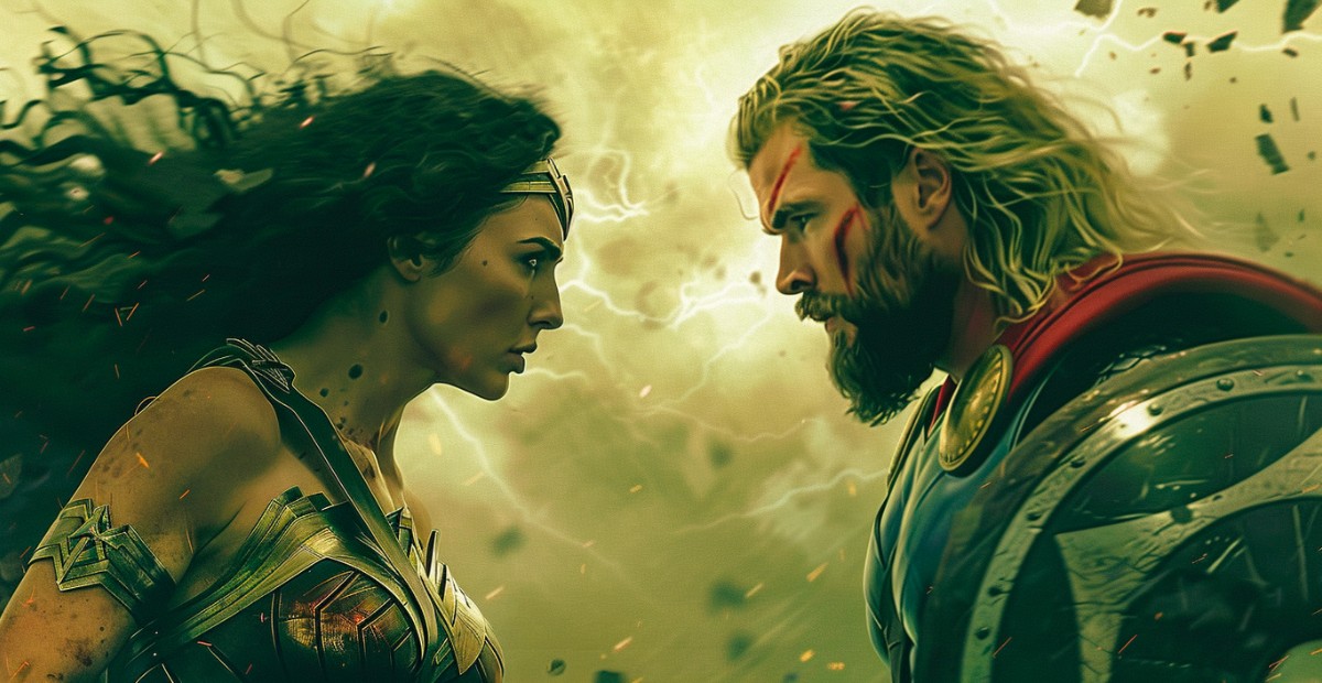 The Battle of the Immortals: Wonder Woman vs. Thor (With & Without Stormbreaker)