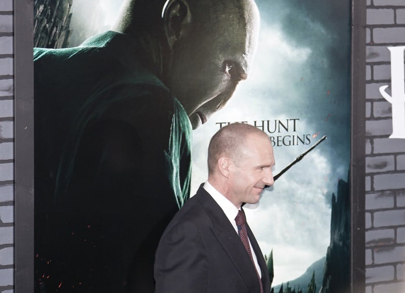 Actor Ralph Fiennes attends the premiere of 'Harry Potter and the Deathly Hallows