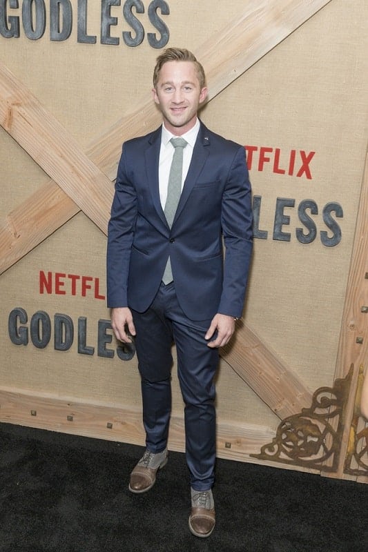 Matthew Lewis attends Netflix Godless premiere at Metrograph