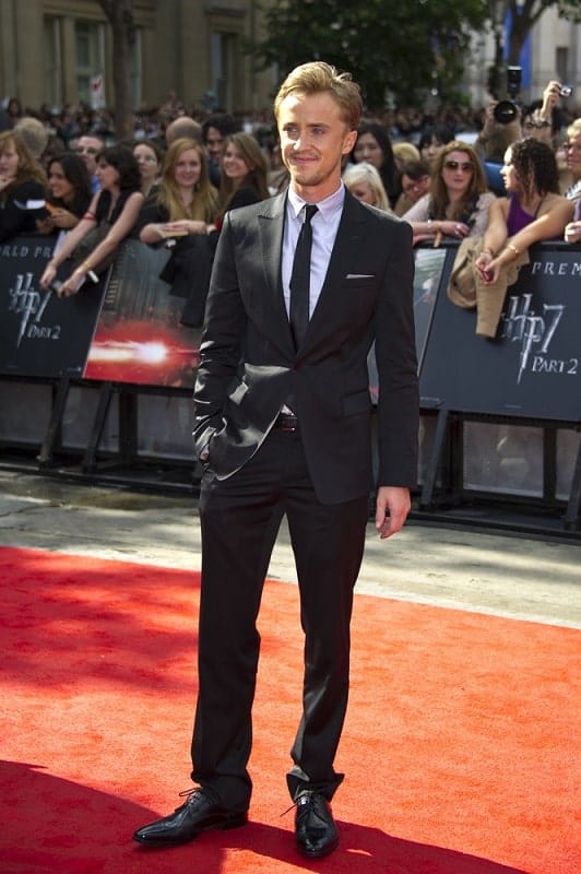 Tom Felton arriving for the World Premiere of 'Harry Potter & the Deathly Hallows pt2