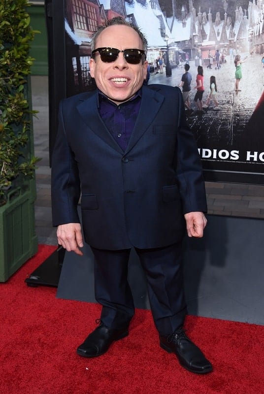 Warwick Davis arrives to the Wizarding World of Harry Potter Opening