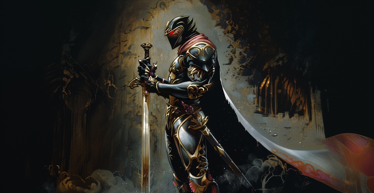 Black knight holding the ebony sword 1 featured image