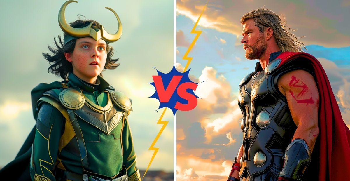 Loki Kid versus Thor