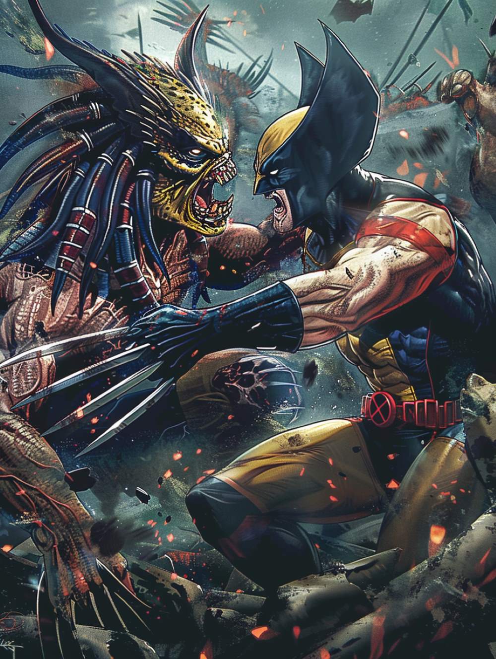 Predator Takes Wolverine’s Skull as a Trophy - FandomFevers