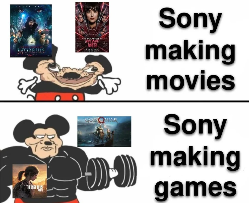 Sony Movies vs Sony Games