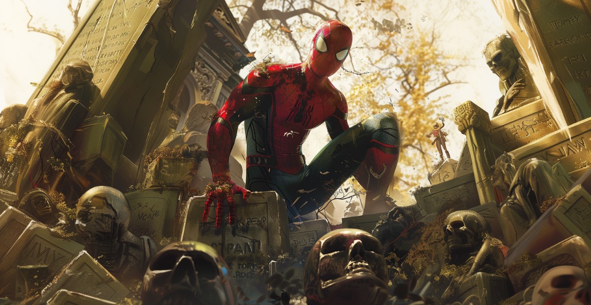 spider-man standing on tombs featured image