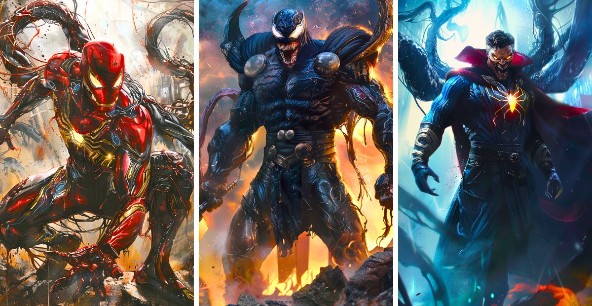 Avengers but symbiote style