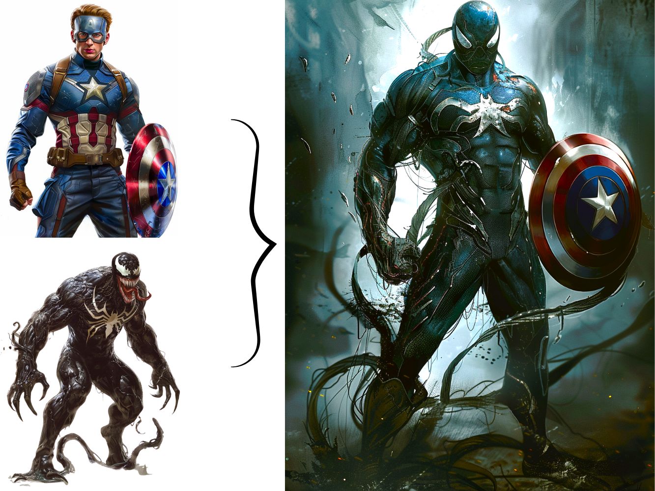 Captain America With Symbiote