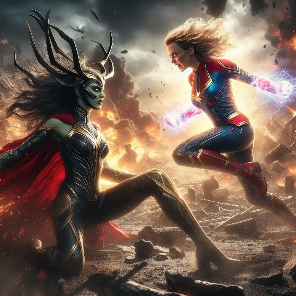 Hela vs Captain Marvel