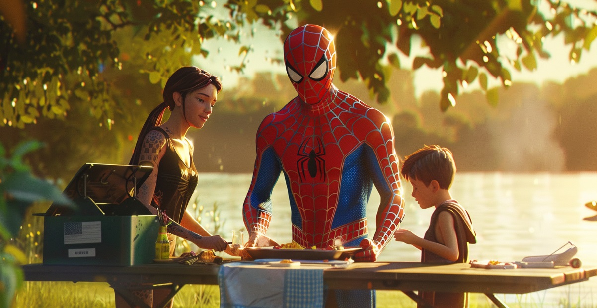 Spider-Man is happy with his wife and son featured image