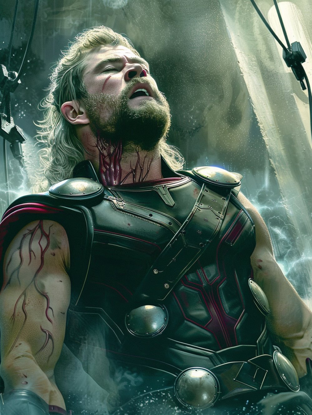 Thor is paralyzed by a shock collar