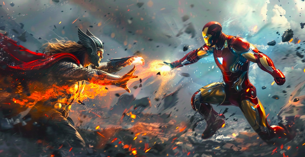 Thor vs Iron Man 4